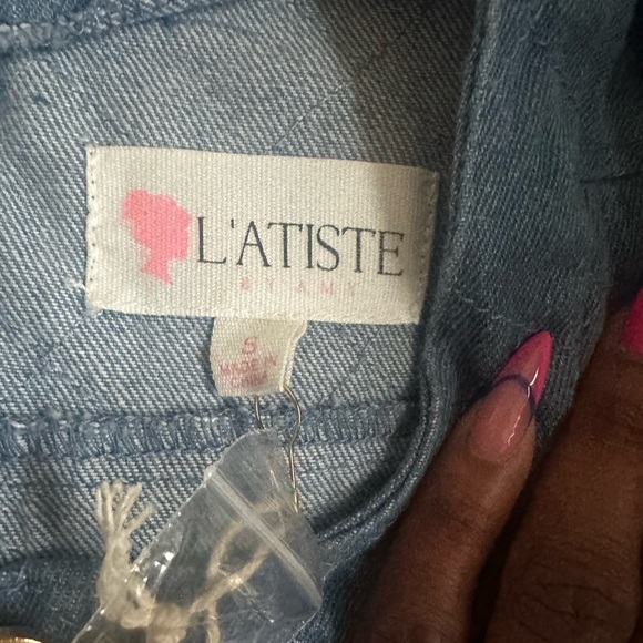 🔥New W/Tags Denim L’ATISTE by Amy Dress - Picture 10 of 12